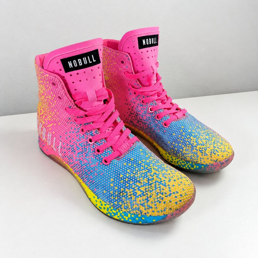 Nobull Outwork High-Top Women’s 9 / Men’s 7.5 Neon Pink Glitch SuperFabric